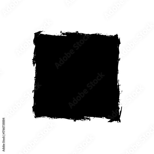 Grunge frame defines distressed texture for graphic design