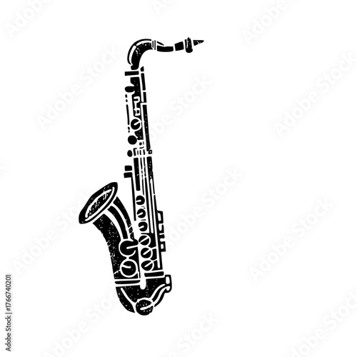 Saxophone illustrates music in texture