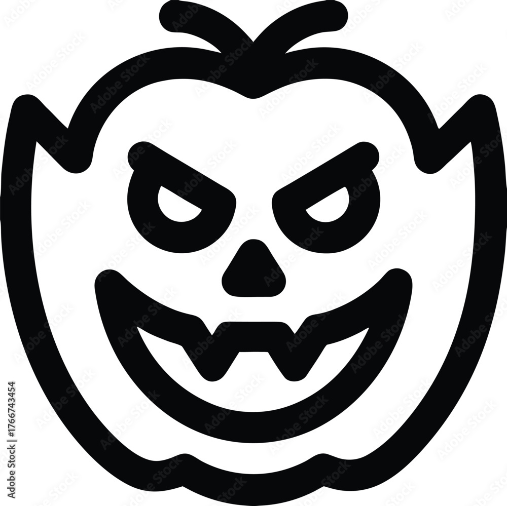 Fototapeta premium Halloween pumpkin cartoon