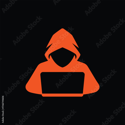 computer fire vector abstract logo modern style