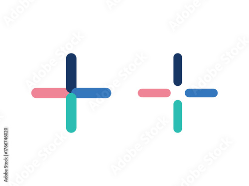 abstract plus symbol, pharmacy modern vector, isolated on transparent background