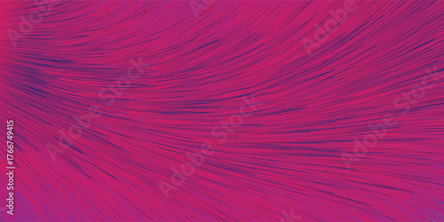 Vibrant Furry Abstract Background with Magenta and Purple Flowing Lines and Energy Waves