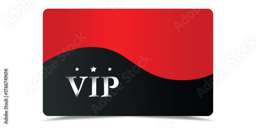 VIP card. Luxury texture template design, vip Invitation. Gold ticket in abstract style on black background. Premium red card for casino, club, award.	