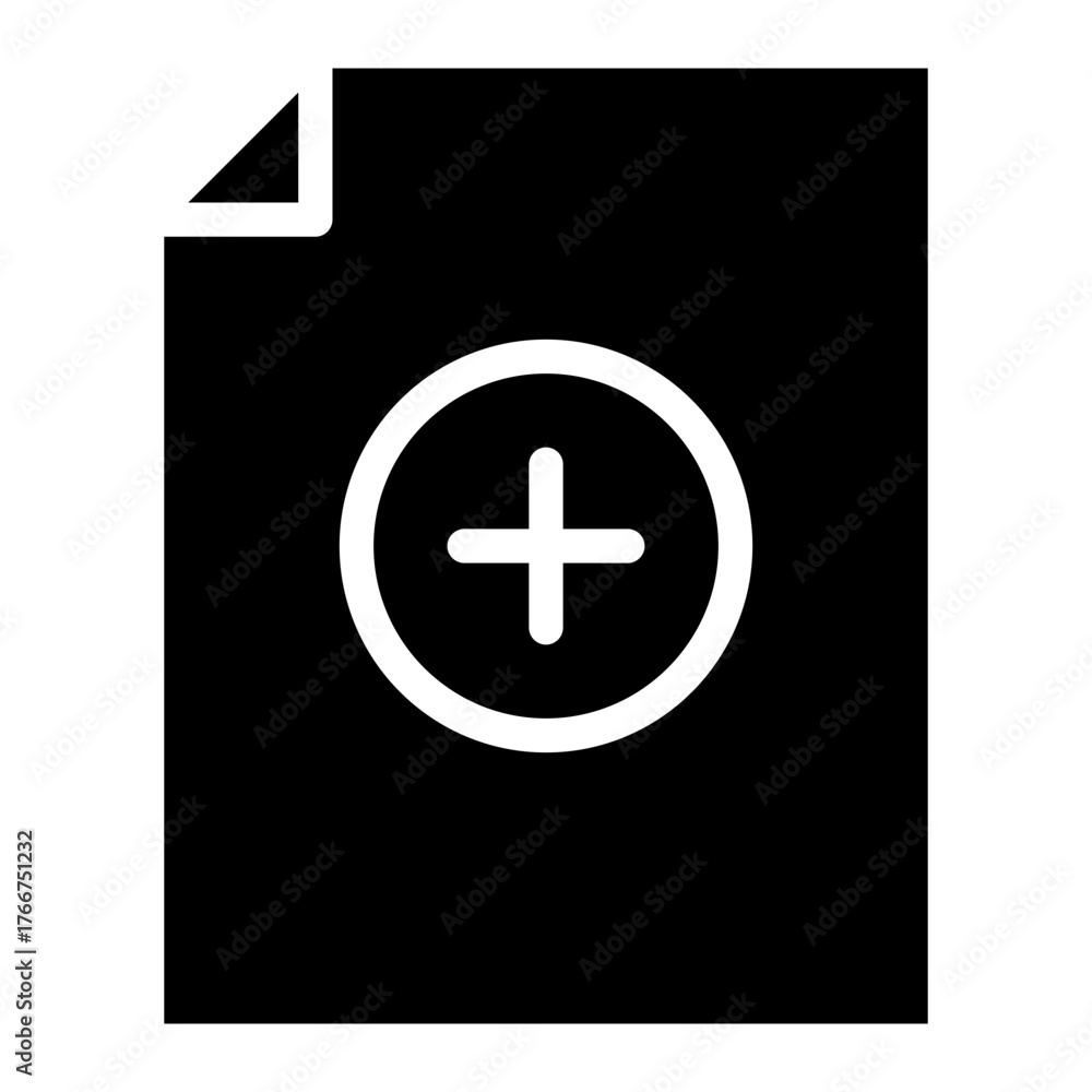 Obraz premium add file icon