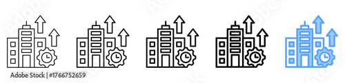 Office Productivity Icon Different Style Outline Collection Set 