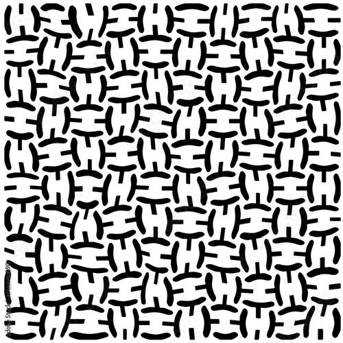  Abstract texture for fabric print, card, table cloth, furniture, banner, cover, invitation, decoration, wrapping. seamless repeating pattern.Black and white pattern.