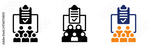 Task Organization Icon Collection Glyph & Mixed Style 