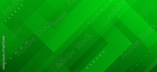 Green geometric abstract background with layered diagonal shapes