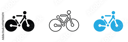Sleek, modern bicycle icon representing active living, sustainable transport, and urban exploration. Perfect for fitness apps, travel blogs, and eco-friendly campaigns.