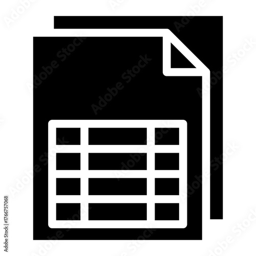 Excel sheet file icon
