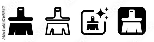 Paint brush icon symbolizing creativity and artistry, perfect for art galleries, painting, and artistic expression. High-quality transparent PNG vector illustration for professional design projects