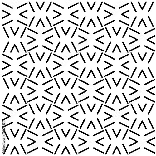  Abstract texture for fabric print, card, table cloth, furniture, banner, cover, invitation, decoration, wrapping. seamless repeating pattern.Black and white pattern.