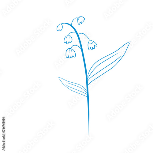 Hand draw flower  vector , doodle flower vector