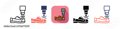 Footwear Production multiple icon