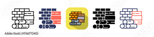 Construction Materials multiple icon