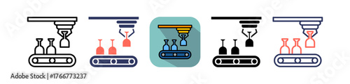 Glass Production multiple icon