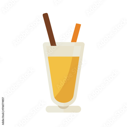 glass of cola with ice