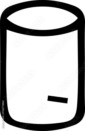 vector illustration of a black pencil