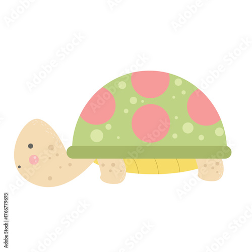  cute turtle animal character design vector template illustration