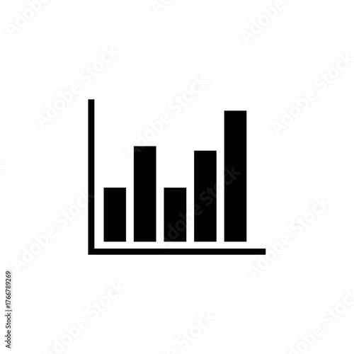 Free Download Bar graph on white backdrop shows statistical analysis, presenting data comparison. Bar graph represents statistical data, showing trends in market analysis and business performance. - GFXLoad