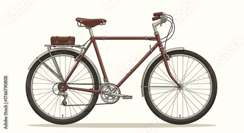 bicycle isolated on white