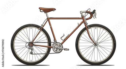 bicycle isolated on white