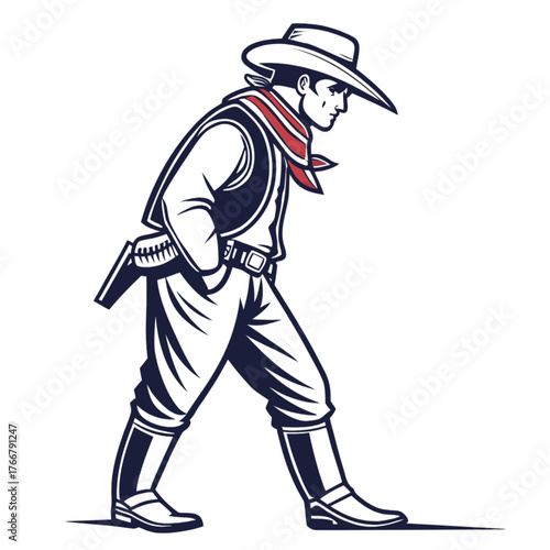 vector illustration of a warrior