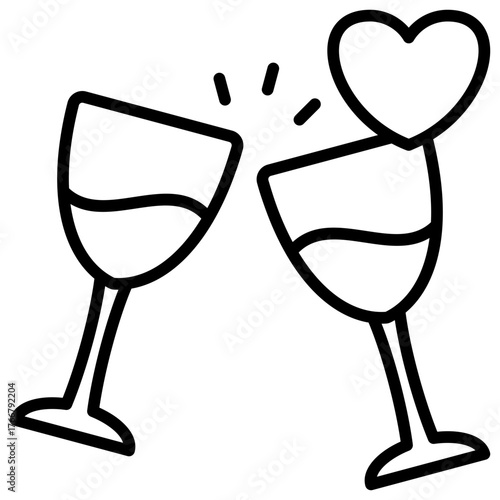 Champagne Toast Icon
