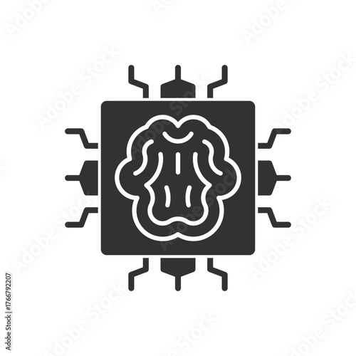 Artificial Intelligence Chip Icon
