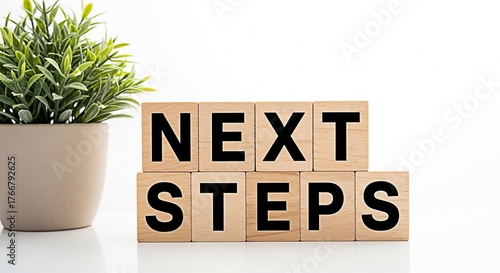 Wooden blocks spelling 