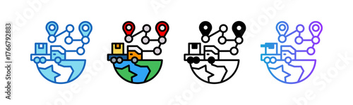 Export Routes multistyle icon