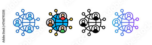 Global Connections multistyle icon