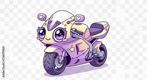 A beautiful butterfly perched on a flower next to a vintage car illustration with a retro speed logo on a white background