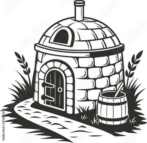 vector illustration of a house