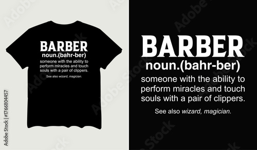Barber definition t-shirt design for t-shirt quotes or poster svg printable cut file