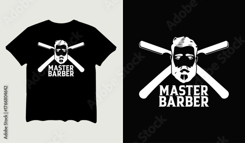 Master barber t-shirt design for t-shirt quotes or poster svg printable cut file
