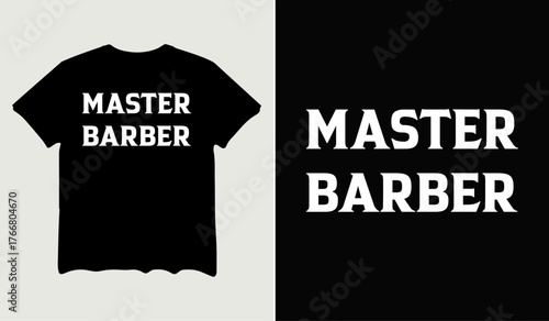 Master barber t-shirt design for t-shirt quotes or poster svg printable cut file