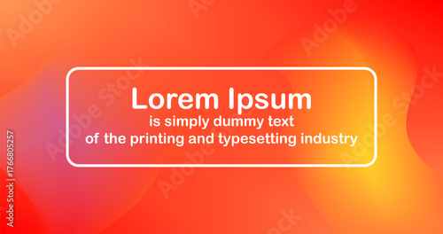 Fluid Shapes Heat Gradient Background Abstract for Poster Template