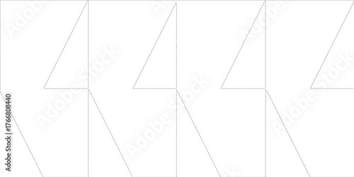 dot line drawing of capri island map.
