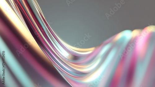 Fluid Holographic Ribbon with Reflective Surfaces