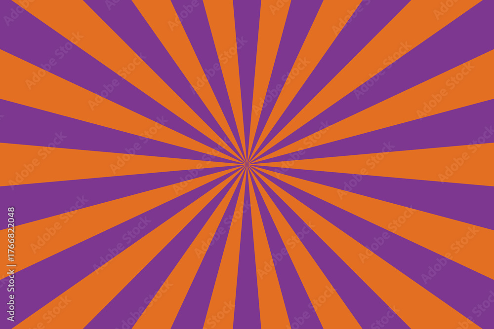 Obraz premium Hallow Ween color, Dynamic Radial Burst Background with Focus Lines and Light Rays for Eye-Catching Design and Impactful Visuals