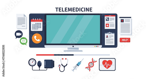 Revolutionary telemedicine technology connecting patients and doctors for seamless remote healthcare consultations and medical support