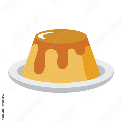 Pudding Illustration, Vector