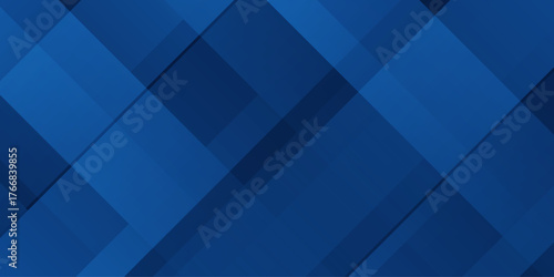 Dark blue abstract pattern background. Geometric shapes. Vector lines, triangles, angles, folds, polygons.