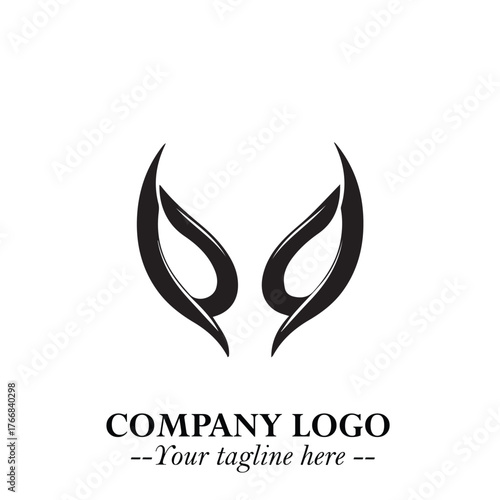 Elegant Ear Logo Symbol in Black on White Background with Minimalist and Modern Design