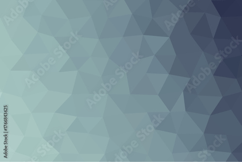 Elegant blue-gray low poly abstract background design with soft geometric texture and smooth polygonal gradient. Modern minimal digital art for web, print, and creative projects.