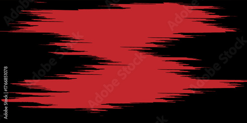Grunge texture effect background. Distressed rough dark abstract textured. Black isolated on red. eps 10
