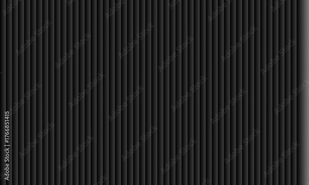 Obraz premium Dark Gray Vertical Ribbed Texture Background with Subtle Gradient vector illustration