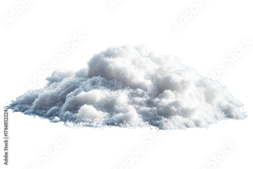 Pile Of Snow. Winter Season And Weather Concept Isolated On Transparent Background
