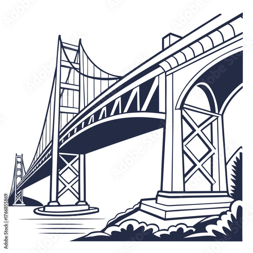 Golden gate bridge, a landmark of san francisco